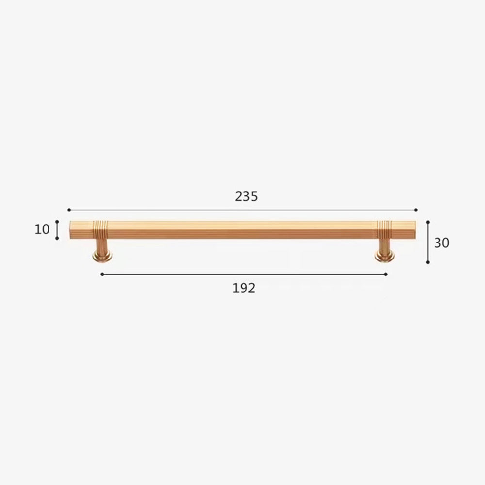 Gold Satin Finish Knurled Design Küche Schrank Bar Griff – Moderner Strukturgriff für Möbel