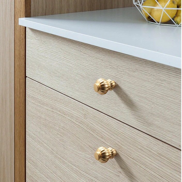 Goldene Kürbis-Küchengriffe für Schranktüren & Kommoden