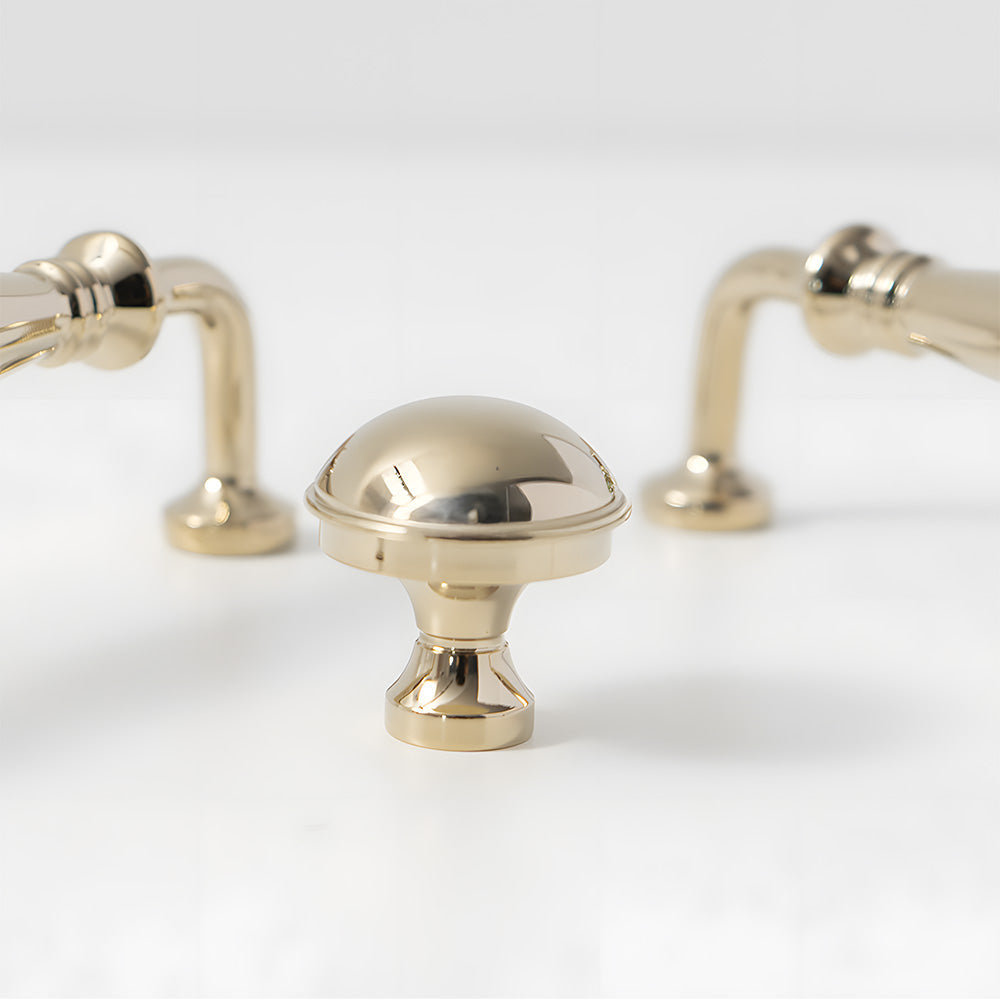 Gold Poliert Messing Finish Schrank D-Bar Griff