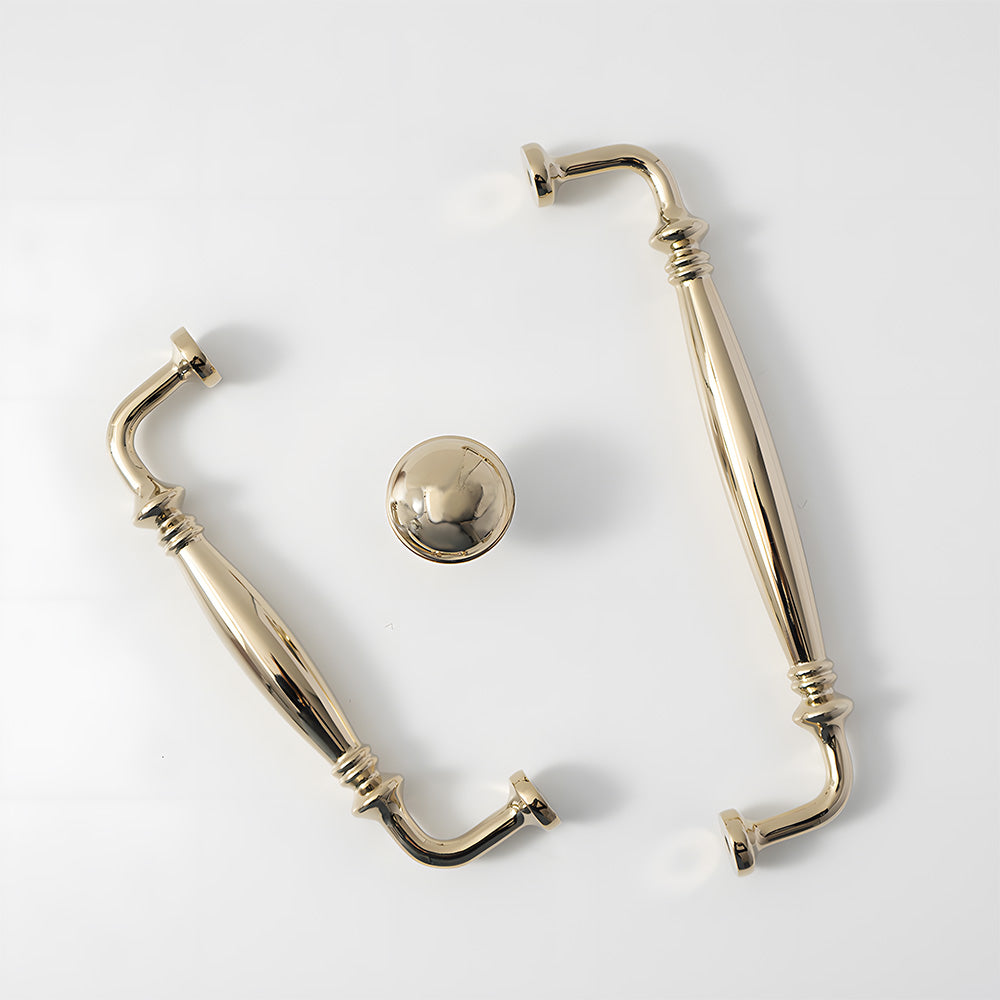 Gold Poliert Messing Finish Schrank D-Bar Griff