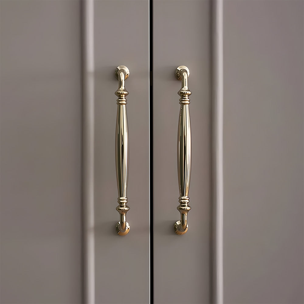 Gold Poliert Messing Finish Schrank D-Bar Griff