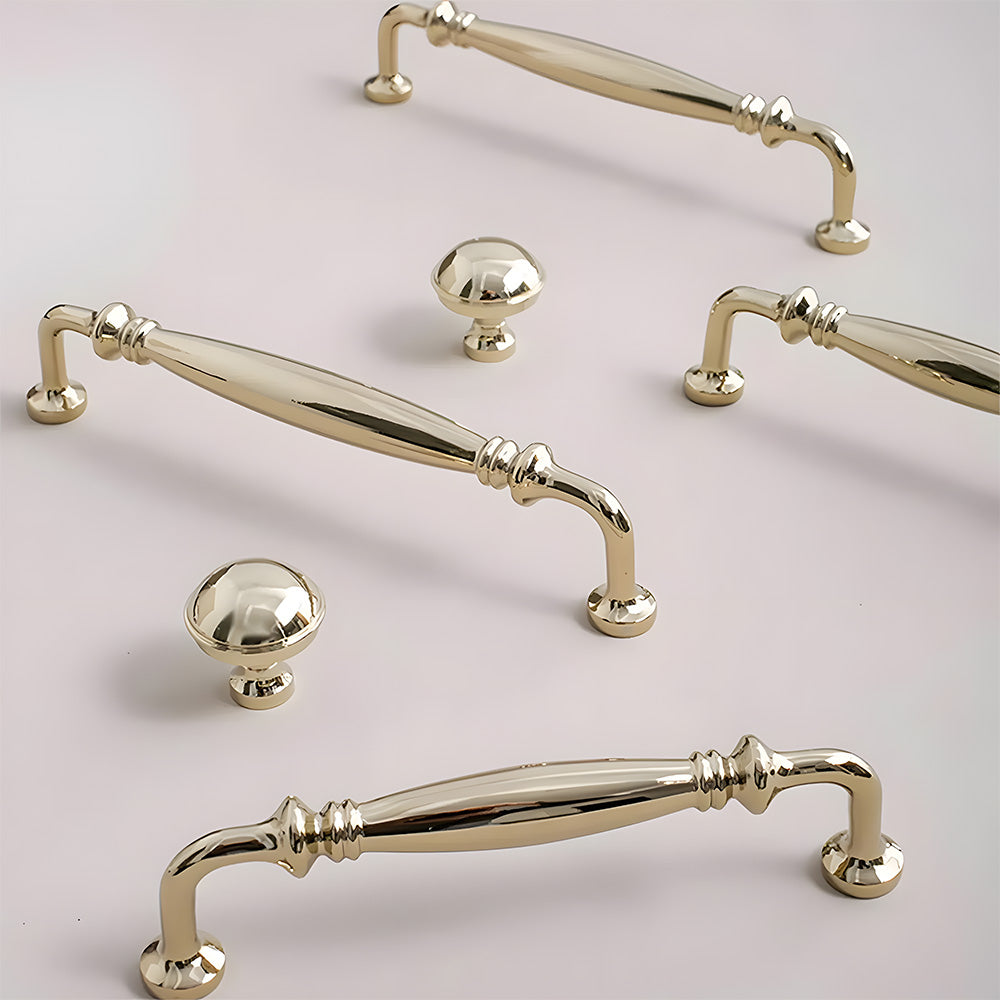 Gold Poliert Messing Finish Schrank D-Bar Griff