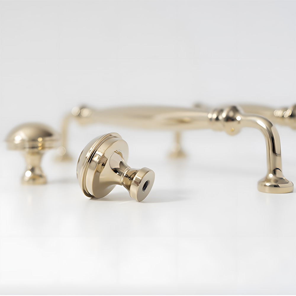 Gold Poliert Messing Finish Schrank D-Bar Griff