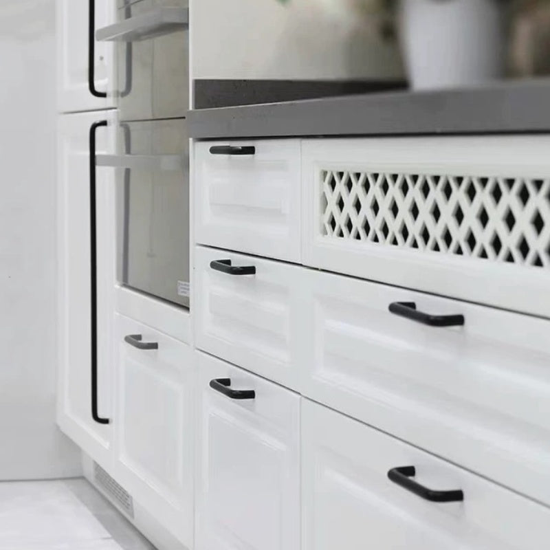 6er Set Schwarze Aluminium-Kinderzimmer-Griffe – Für Schränke & Schubladen