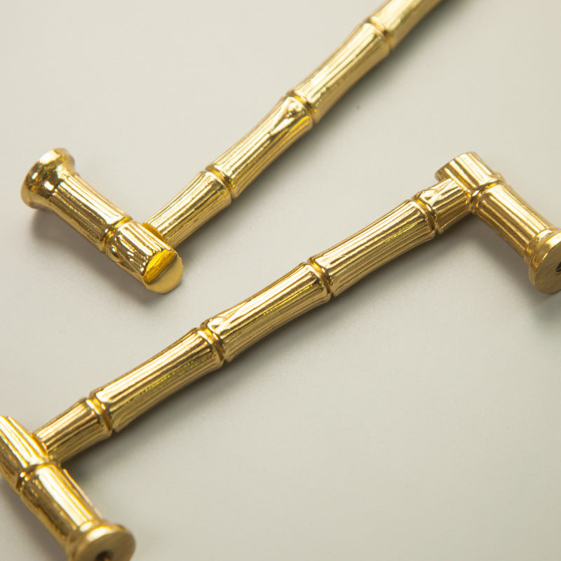 Solid Imitation Messing Bambus Küchengriffe