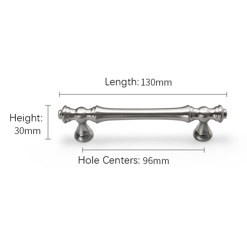 Polierter Silberner Bar-Schrankgriff für Küche & Schubladen