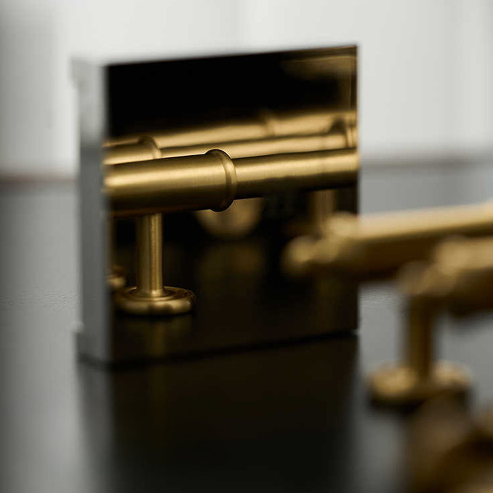 Gold Messing Satin Finish Küchen- und Schrankgriffe