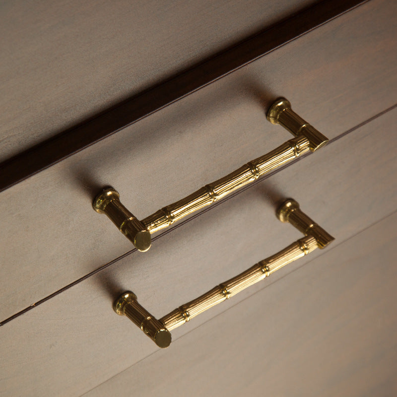 Solid Imitation Messing Bambus Küchengriffe