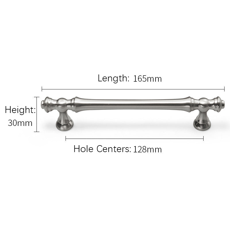 Polierter Silberner Bar-Schrankgriff für Küche & Schubladen