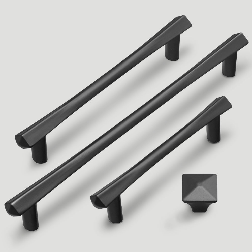 Moderner schwarzer Möbelgriff – für Bad- & Schlafzimmermöbel