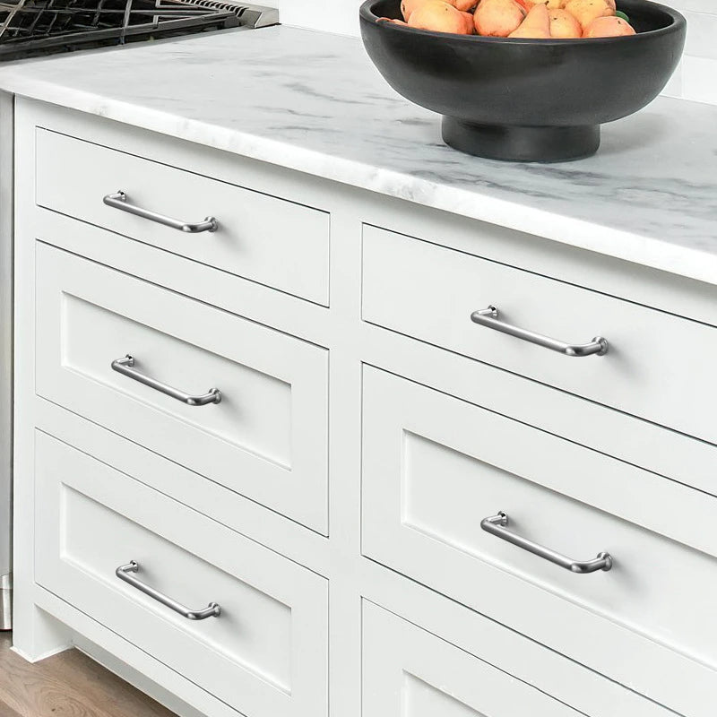 Silver Zinc Alloy Küche Küchengriffe Drawer Wardrobe Cupboard Griff