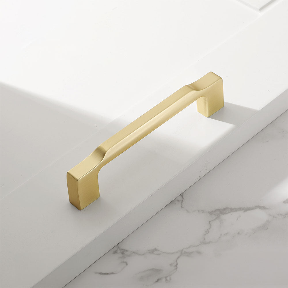 Gold Zinc Alloy Square Schrank Griff – Elegant & Modern für Küche und Kleiderschrank