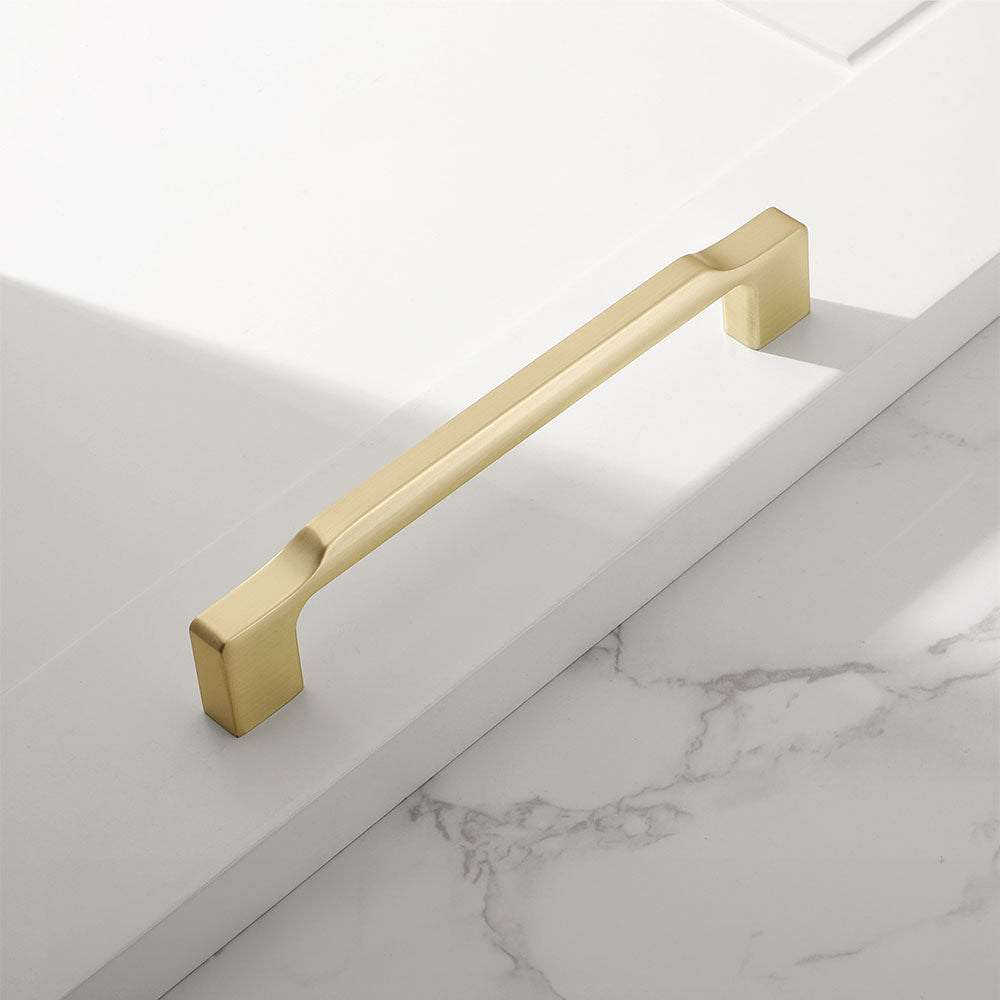 Gold Zinc Alloy Square Schrank Griff – Elegant & Modern für Küche und Kleiderschrank