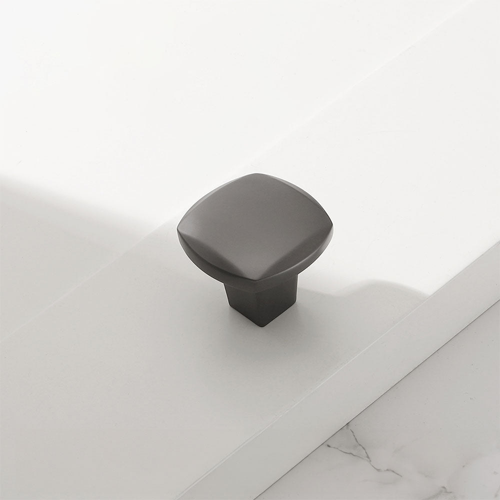 Grey Zinc Alloy Square Schrank Griff for Küche | Modern Cabinet & Wardrobe Handle