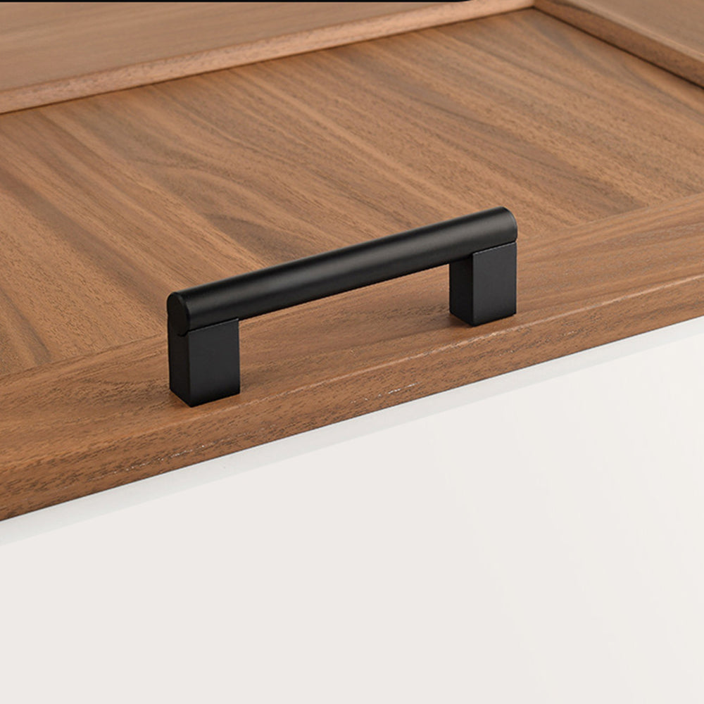 Minimalist Mattschwarz Finish Aluminum Küchengriffe for Küche