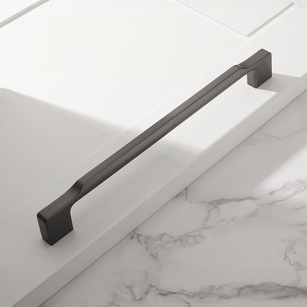 Grey Zinc Alloy Square Schrank Griff for Küche | Modern Cabinet & Wardrobe Handle