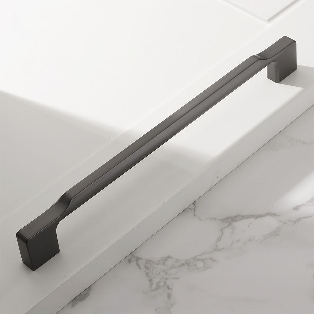 Grey Zinc Alloy Square Schrank Griff for Küche | Modern Cabinet & Wardrobe Handle