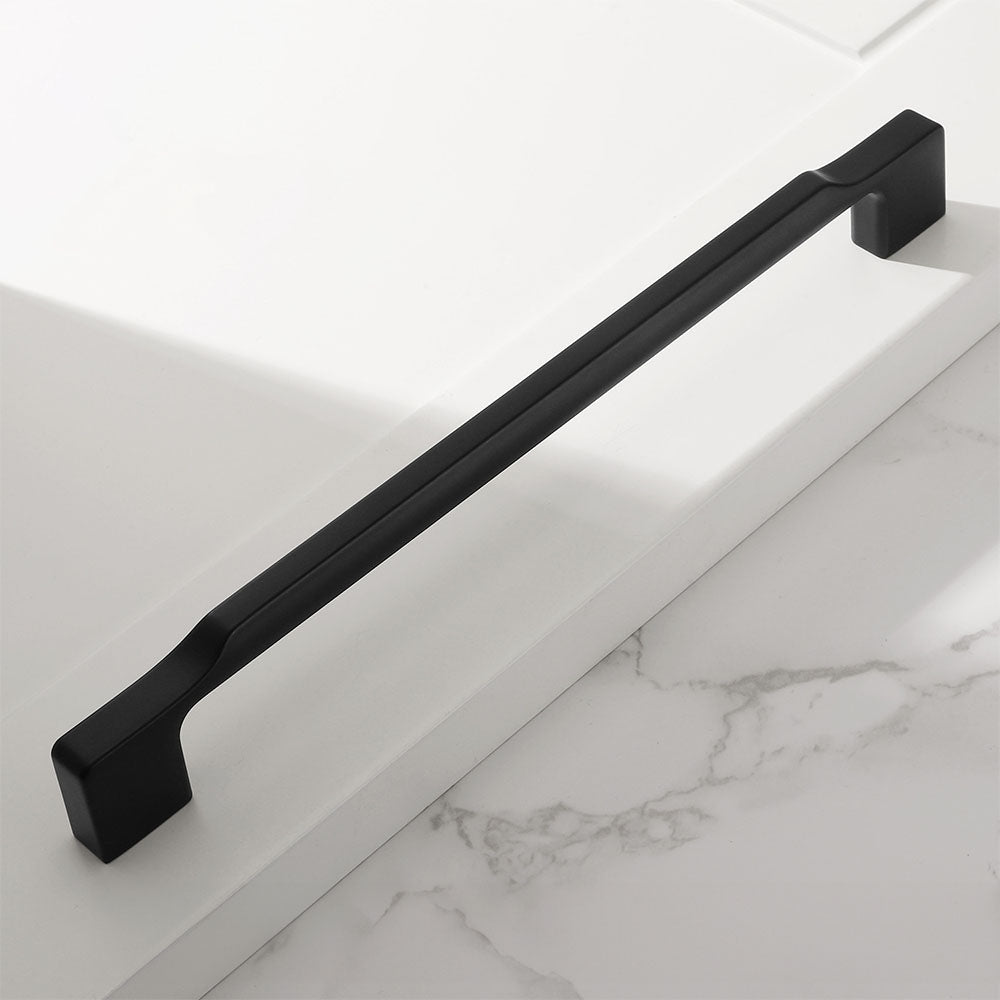 Elegant Schwarz Zinc Alloy Square Schrank Griff | Modern Kitchen & Wardrobe Handle