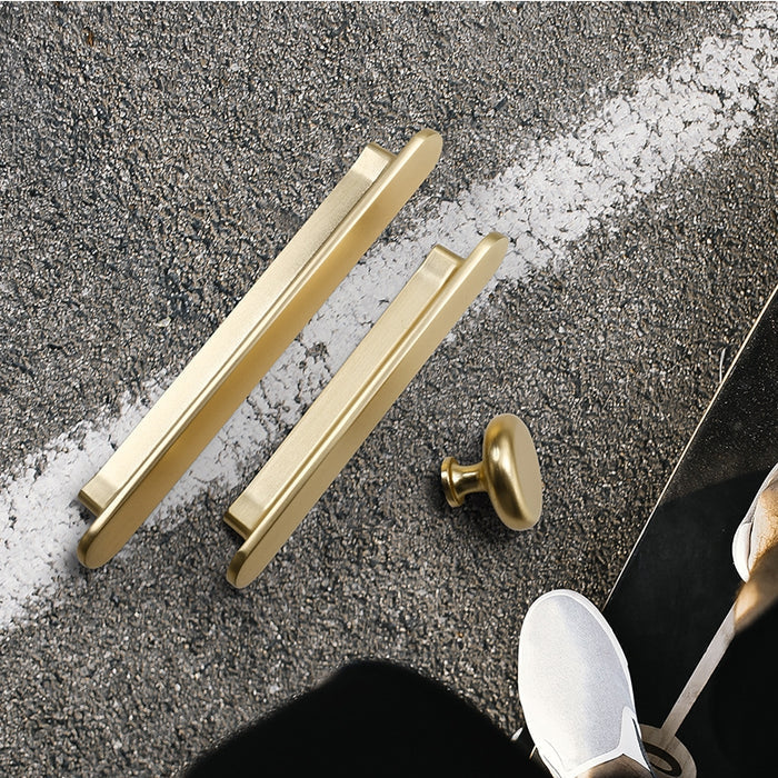 Gebürstet Gold Finish Schrank Bar Griff für Schränke & Schubladen