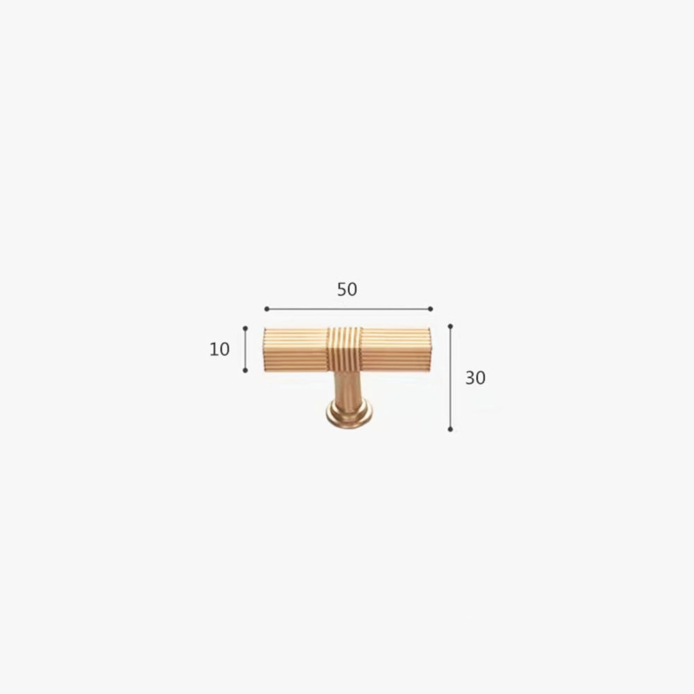 Gold Satin Finish Knurled Design Küche Schrank Bar Griff – Moderner Strukturgriff für Möbel