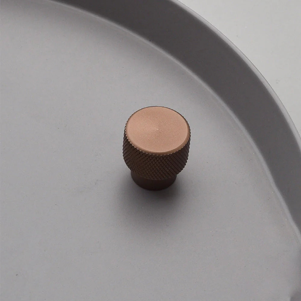 Braun Gerändelter T-Stangen Schrankgriff für Türen & Schubladen