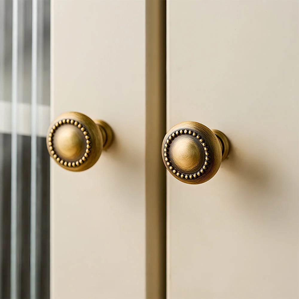 Antik Messing Kleine Runde Knöpfe