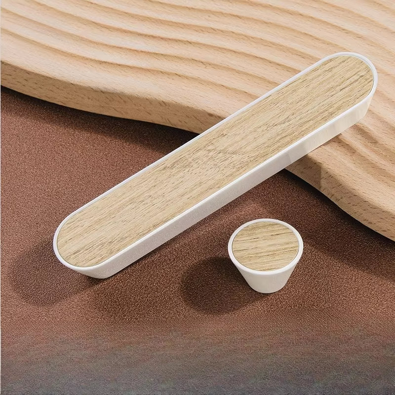 Nordisch Holzmaserung Küchengriffe Aluminiumlegierung Schubladengriffe