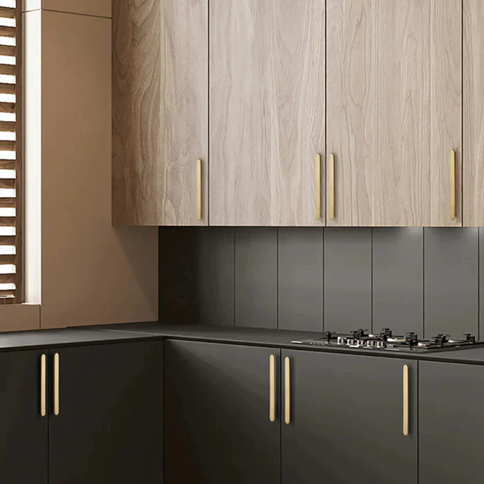 Gebürstet Gold Finish Schrank Bar Griff für Schränke & Schubladen