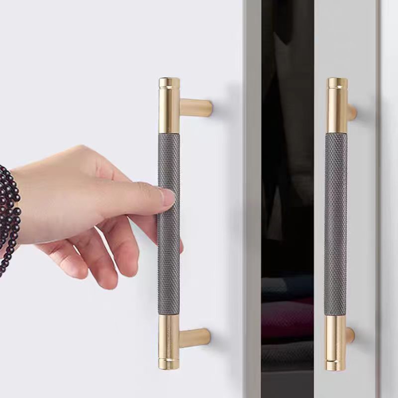 Silver Knurled Aluminium Bar Küchengriffe – Modern & Langlebig für Küche und Möbel