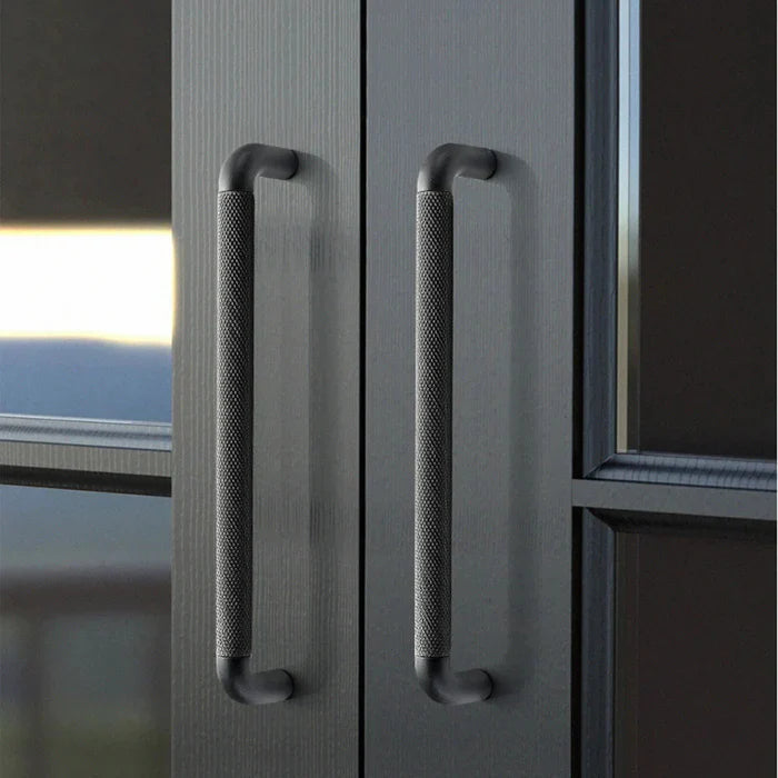 Matt Grey Knurled Bar Schrankgriff für Küche & Möbel
