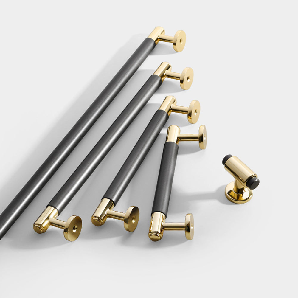 Moderner Grauer Satinierter Schrank-Stangengriff