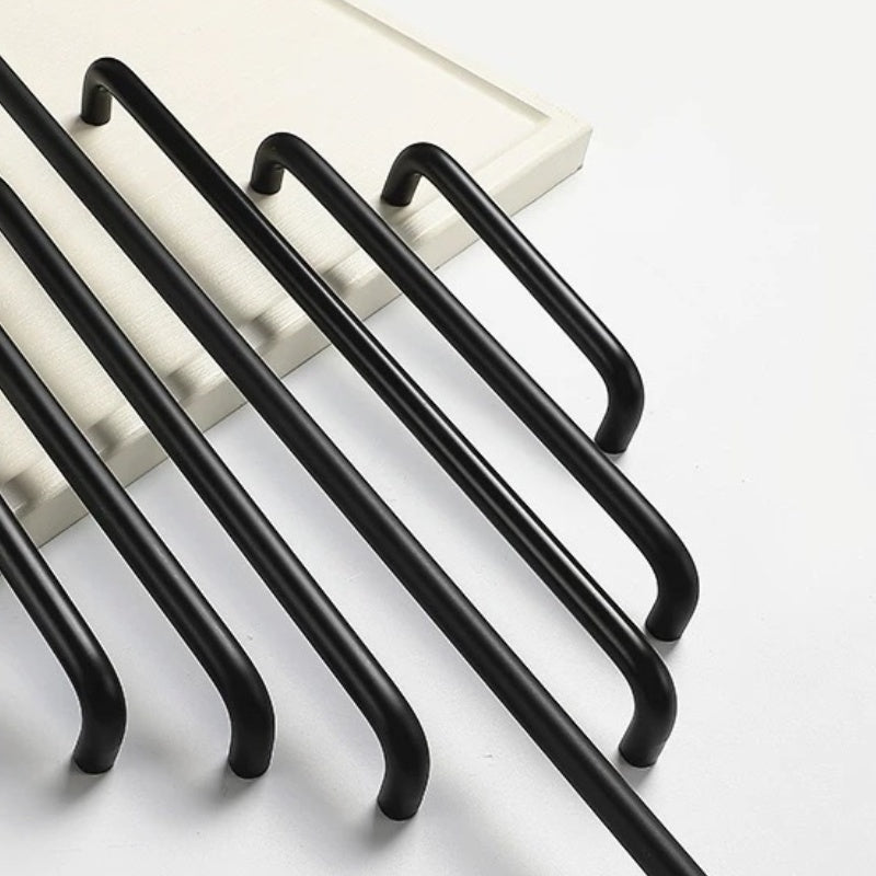 2er Set Schwarze Aluminium-Kinderzimmer-Griffe – Für Schränke & Schubladen