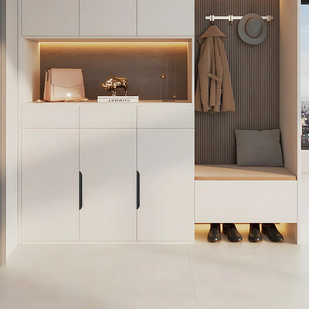 6er Set Mattschwarze Aluminium-Profilgriffe – Modernes Design für Schränke & Schubladen