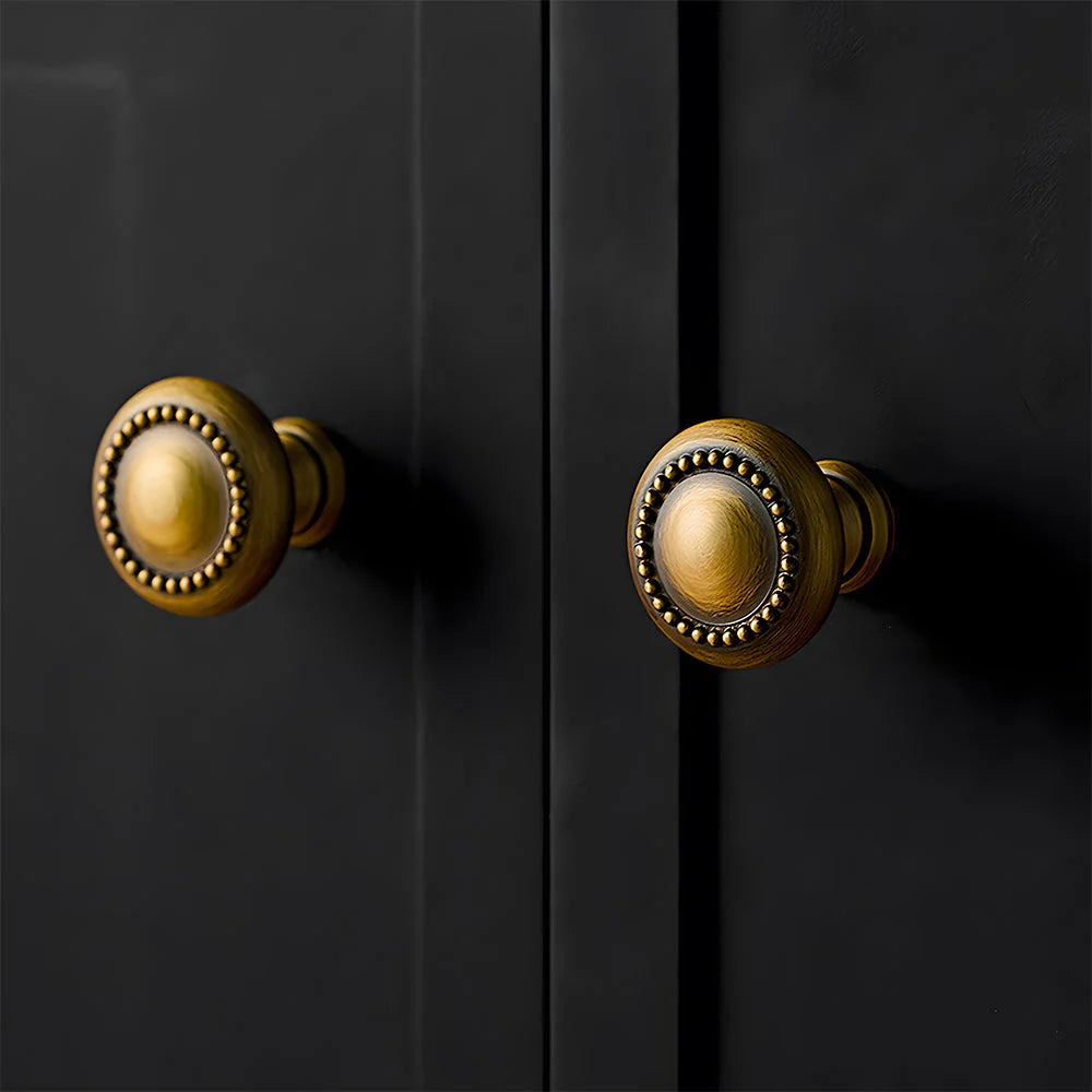 Antik Messing Kleine Runde Knöpfe