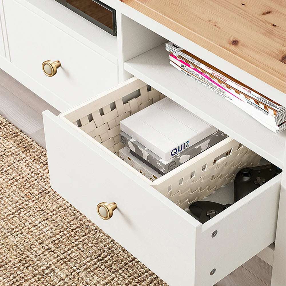 Weiß Gold Satin Finish Möbel Schrank T-Bar Griff