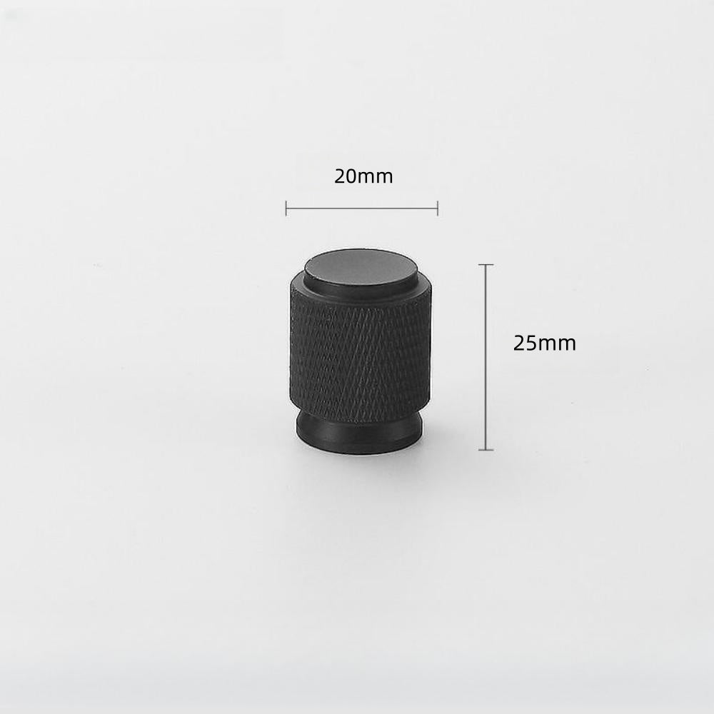 Moderner Schwarzer Gerändelter Aluminium-Bargriff für Küche & Möbel