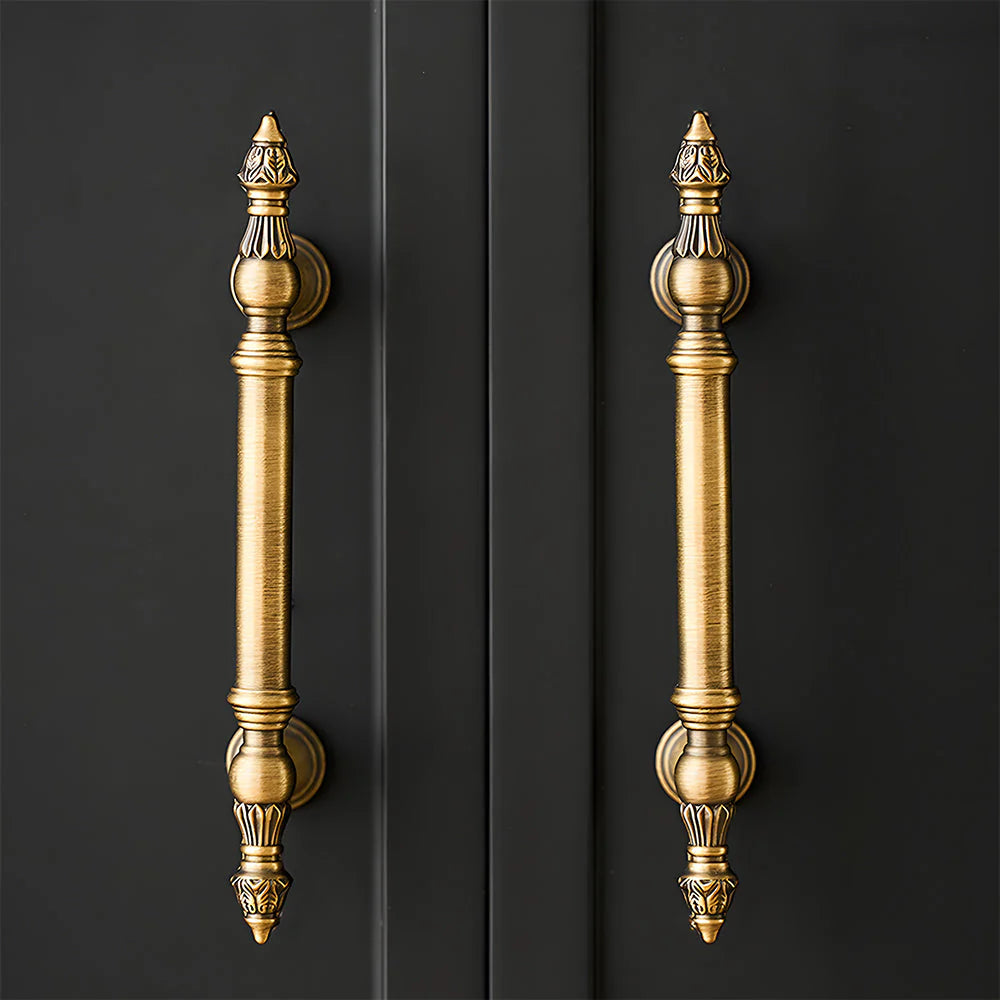 2 Stück Retro Bronze T-Stangengriffe für Küchenschränke und Schubladen