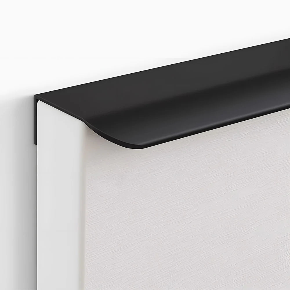 6er Set Mattschwarze Aluminium-Profilgriffe – Modernes Design für Schränke & Schubladen