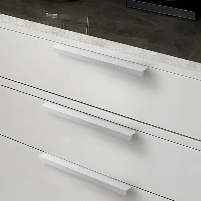 Weißer Aluminium Profilgriff für Küche & Schrank