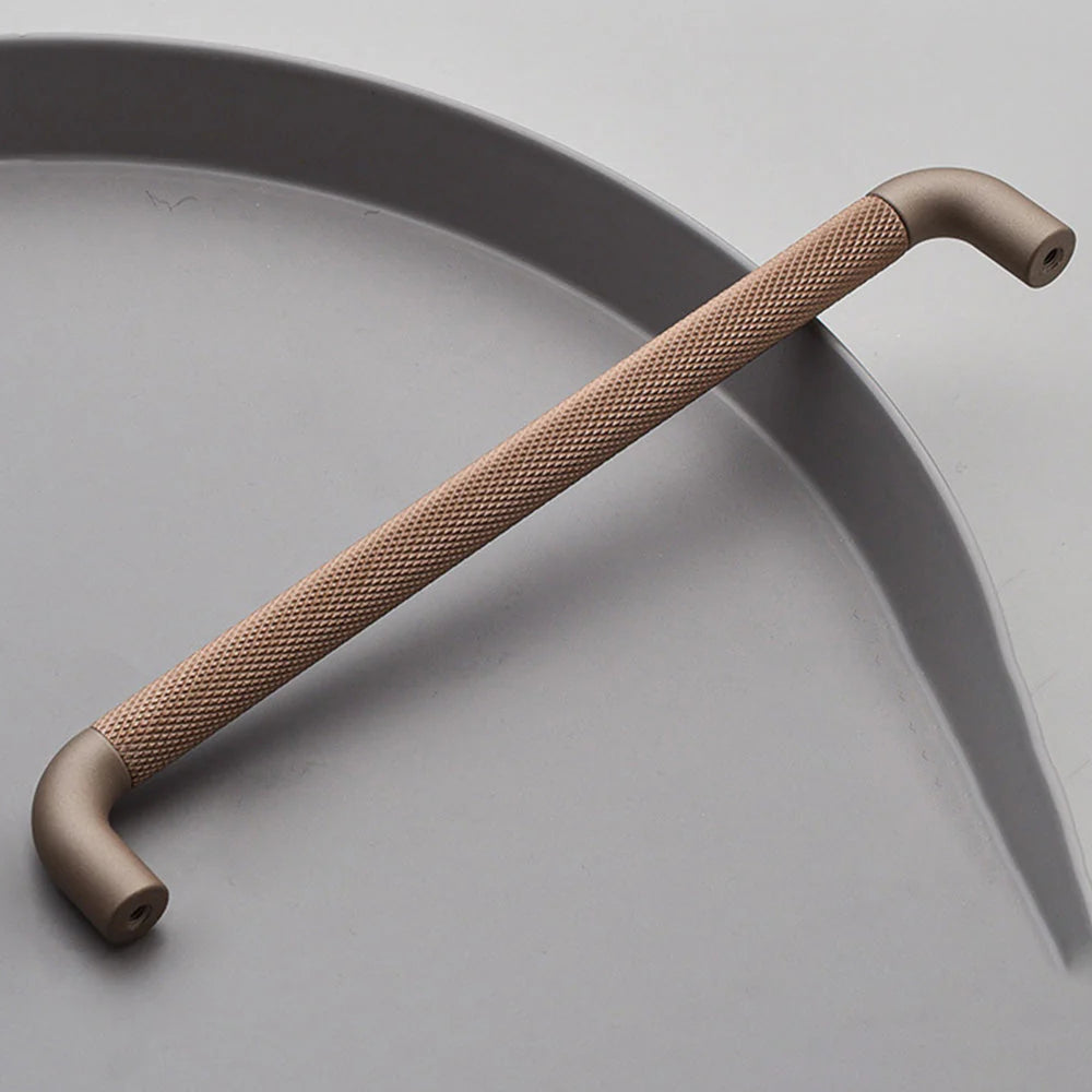 Braun Gerändelter T-Stangen Schrankgriff für Türen & Schubladen